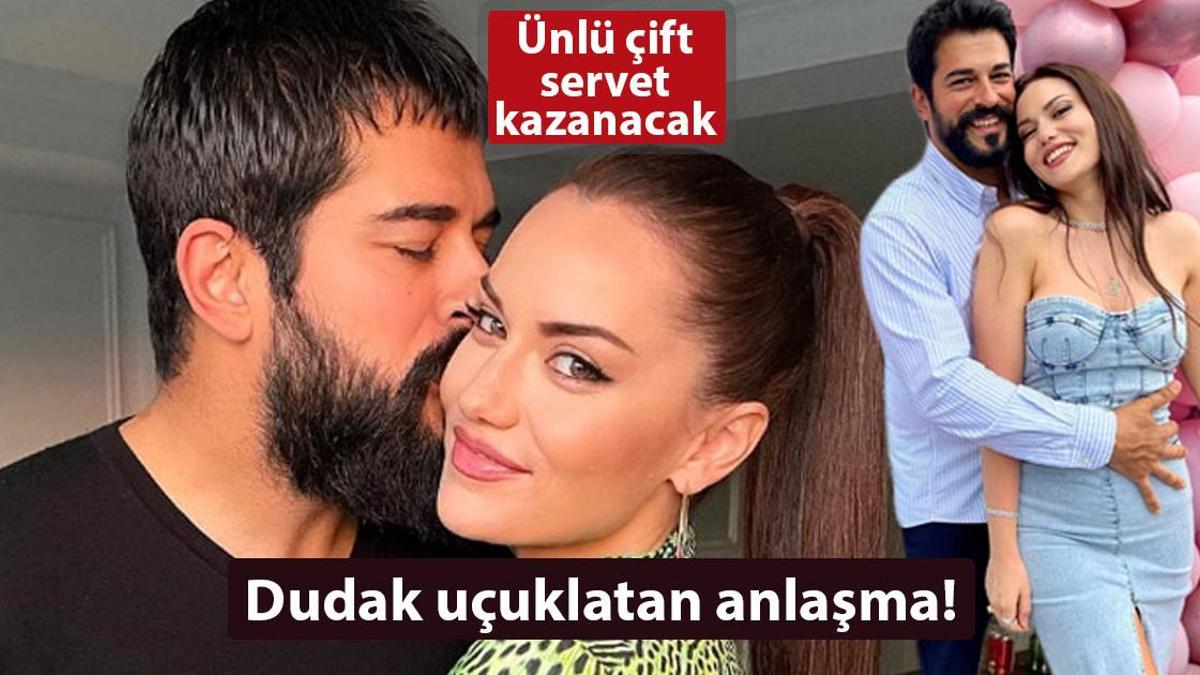 Fahriye Evcen-Burak Özçivit çiftinden dudak uçuklatan anlaşma!