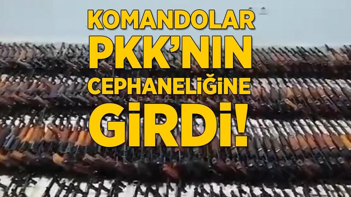 Son dakika…Türk Komandoları terör örgütünün cephaneliğine girdi!