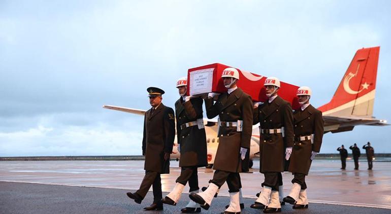 Piyade Uzman Çavuş Köroğlu'nun cenazesi törenle Ordu'ya getirildi