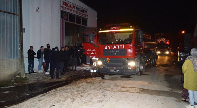 Ankara'da palet üretim tesisinde korkutan yangın