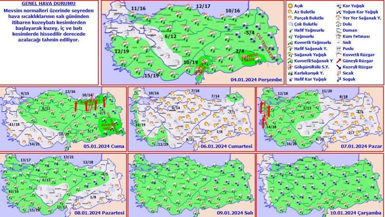 Son dakika... Meteoroloji haritayı güncelledi! İstanbul'a kar geliyor: Pazar gününe dikkat