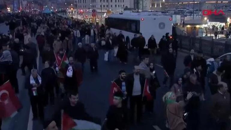İstanbul'da tarihi yürüyüş: Binlerce vatandaş şehitler ve Filistin için bir araya geliyor