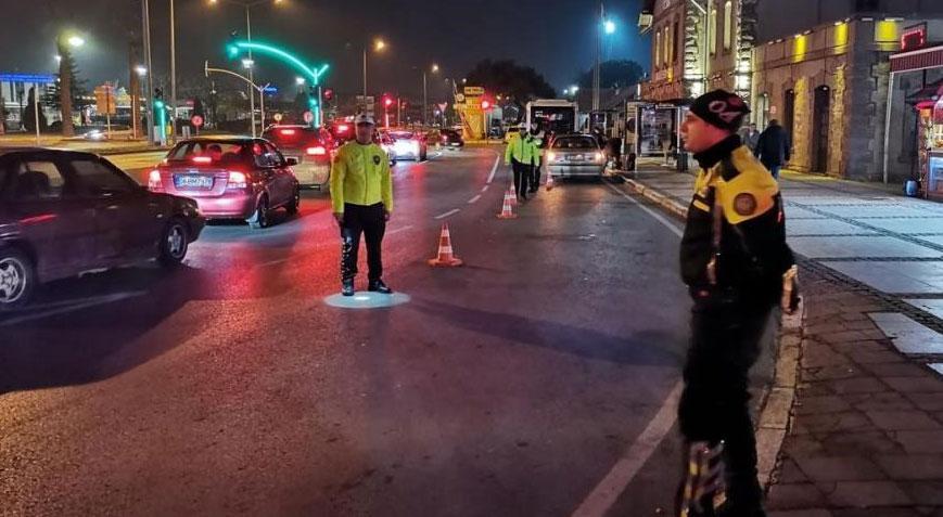 Yılbaşı gecesi 72 sürücüye ceza yağdı