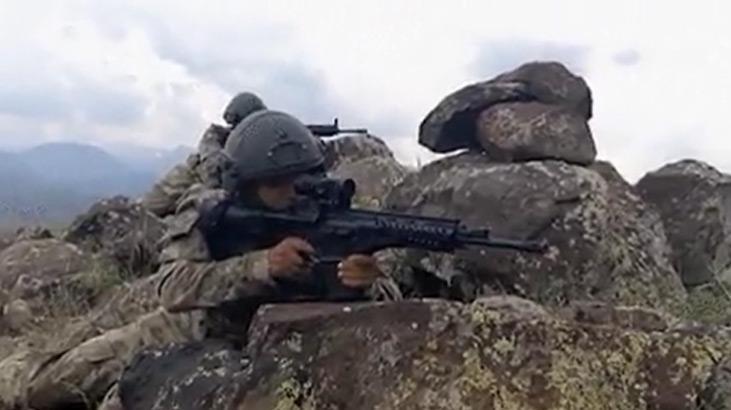 Fırat Kalkanı bölgesine taciz ateşi açan teröristlere operasyon