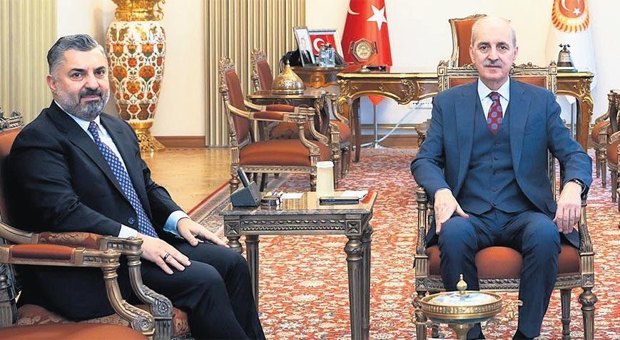 Kurtulmuş, Şahin’i kabul etti