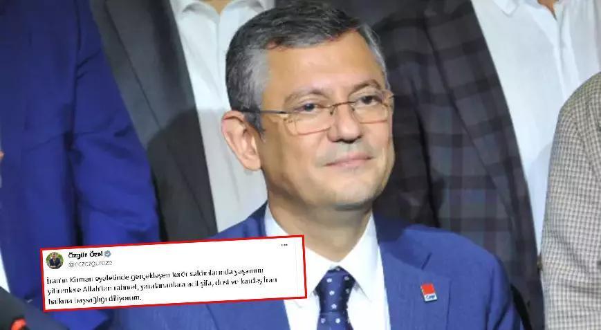 Özgür Özel sosyal medya hesabından İran’a taziye mesajı gönderdi