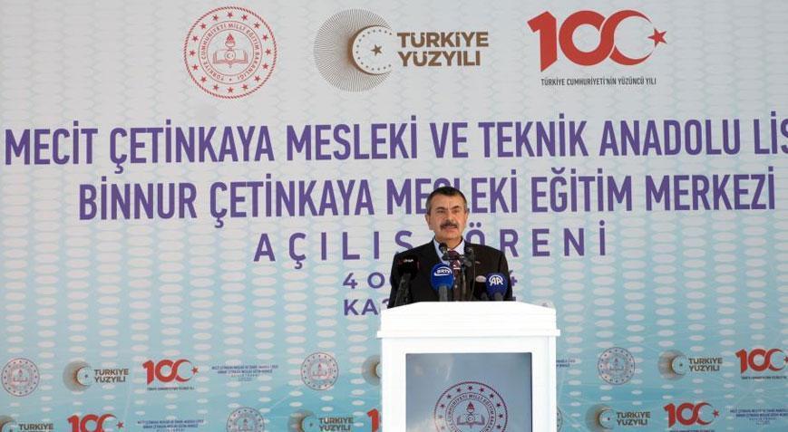 Bakan Tekin: Birçok meslek lisemizde çocuklarımız istihdam garantili mezun oluyor