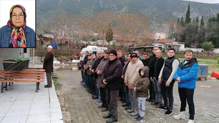 Manisa’da boğazı kesilerek öldürülen yaşlı kadın toprağa verildi