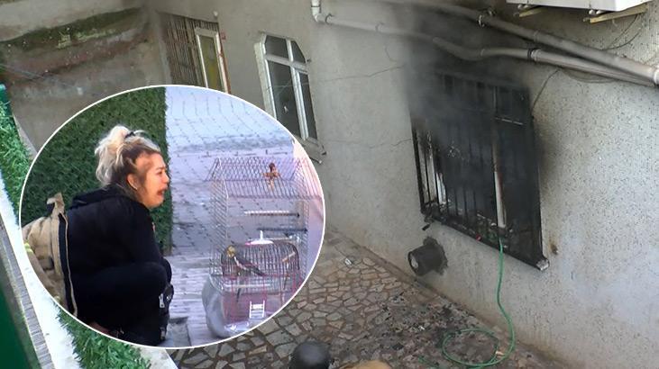 Bahçelievler’de yangın paniği! Kuşlarını ve köpeğini alıp kendilerini sokağa attılar