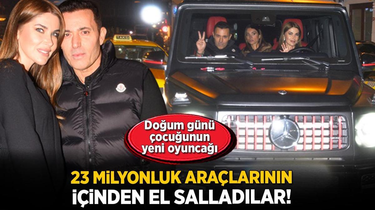 Mustafa-Melis Sandal çiftinin 23 milyon TL’lik yeni aracı!