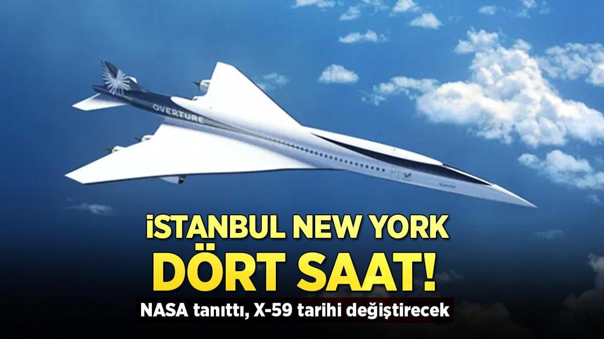 New York-İstanbul arası dört saatin altına düşüyor! NASA ‘son of Concorde’u tanıttı