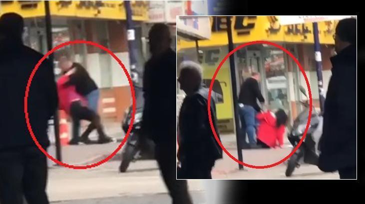 Sokak ortasında kız kardeşini dakikalarca dövdü!