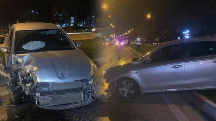 Karaman’da aynı istikamette giden iki otomobil çarpıştı: 6 yaralı