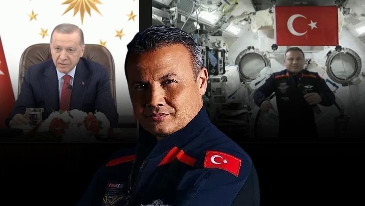 Cumhurbaşkanı Erdoğan, Alper Gezeravcı ile görüştü