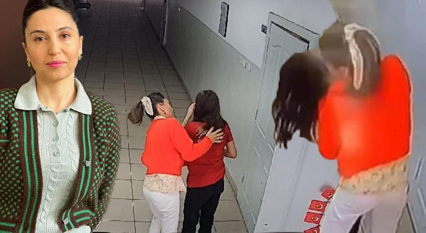 Öğretmen ve öğrencinin koridor görüntüleri ortaya çıktı! Hayat kurtaran an