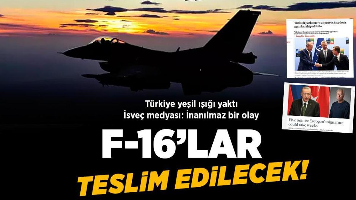 Türkiye yeşil ışığı yaktı: F-16’lar teslim edilecek! İsveç medyası ‘İnanılmaz bir olay’ diyerek duyurdu