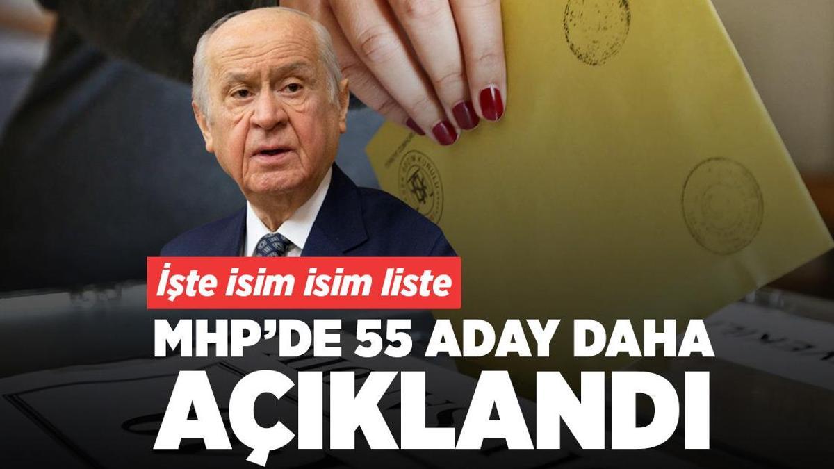 MHP, 55 belediye başkan adayını daha açıkladı