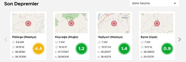 Son dakika: Malatya'da 4.4 büyüklüğünde deprem