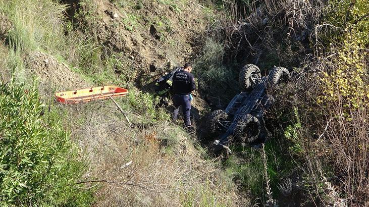 Antalya'da ATV kazası! 15 metreden uçtu, 1 kişi öldü