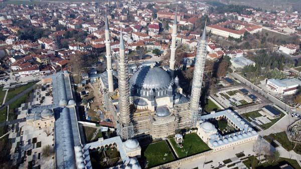 Restorasyondaki Selimiye Camisi'nde son durum