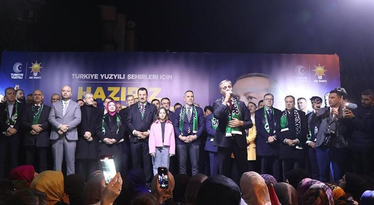 Cumhurbaşkanı Erdoğan, Sakarya'daki aday tanıtım törenine telefonla bağlandı