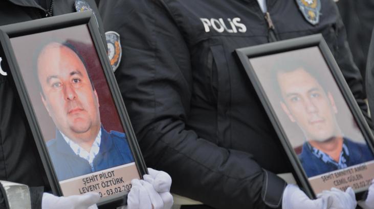 Helikopter kazasında şehit olan 2 pilotun cenazesi Ankara’ya getirildi