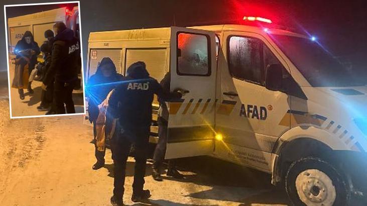 Kars’ta mahsur kalan 110 kişi kurtarıldı! Kar nedeniyle çok sayıda araç yolda kalmıştı