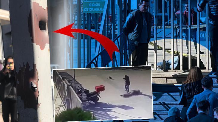 Çağlayan’da hain saldırı! Çatışmanın izleri demir kapıda