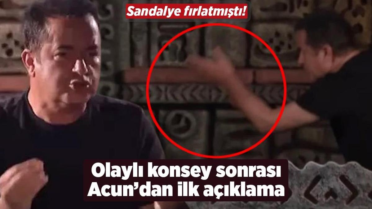 Çılgına dönüp sandalye fırlatmıştı! Olaylı Survivor konseyi sonrası Acun Ilıcalı’dan ilk açıklama
