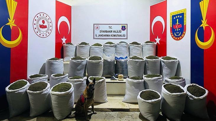 Diyarbakır’da uyuşturucu operasyonu! 611 kilo esrar ele geçirildi