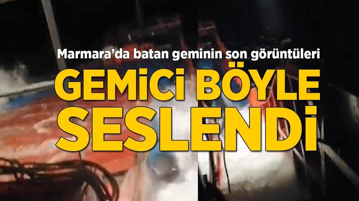 Batan ‘BATUHAN A’ gemisinden son görüntüler ortaya çıktı! ‘Ya Rabbim gemi batıyor’