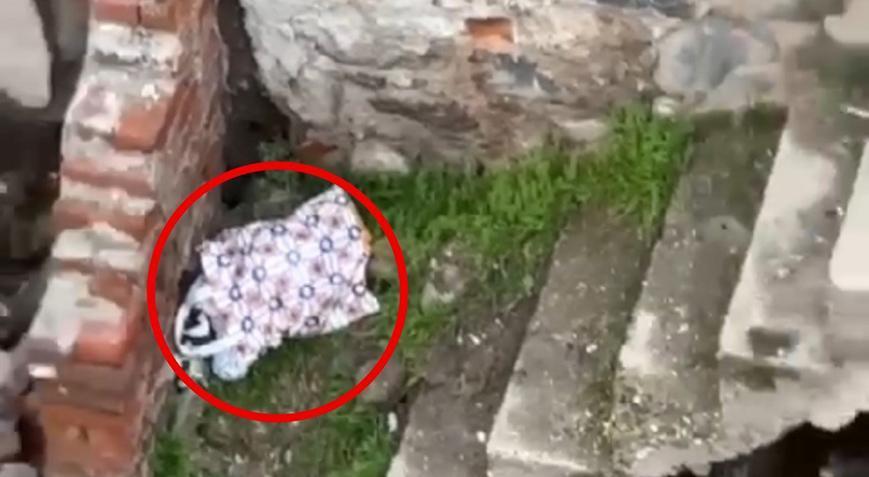 Ekipler ihbar üzerine harekete geçti! Metruk binada poşet içinde bebek bulundu