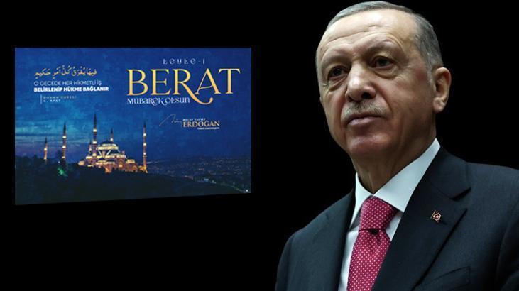Cumhurbaşkanı Erdoğan’dan Berat Kandili paylaşımında Gazze mesajı