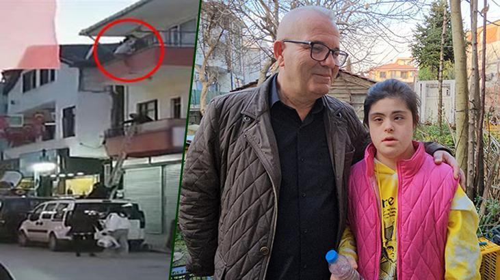 Balkondan düşen çocuğu havada yakaladı: Kızımın burnu bile kanamadı