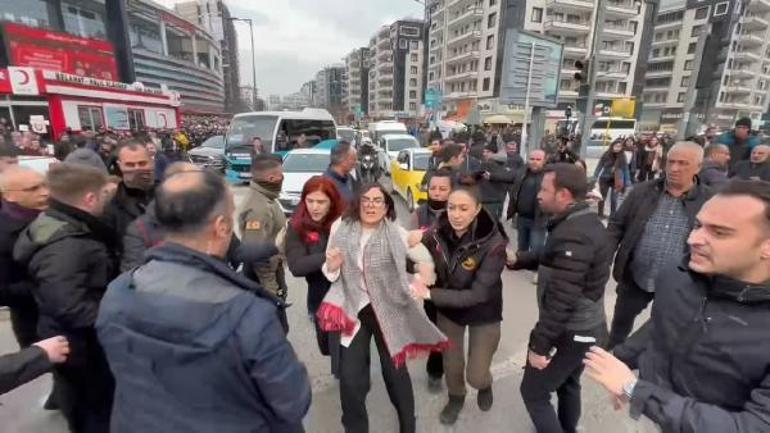 DEM Partili vekiller yol kapattı! Diyarbakır'da gözaltılar