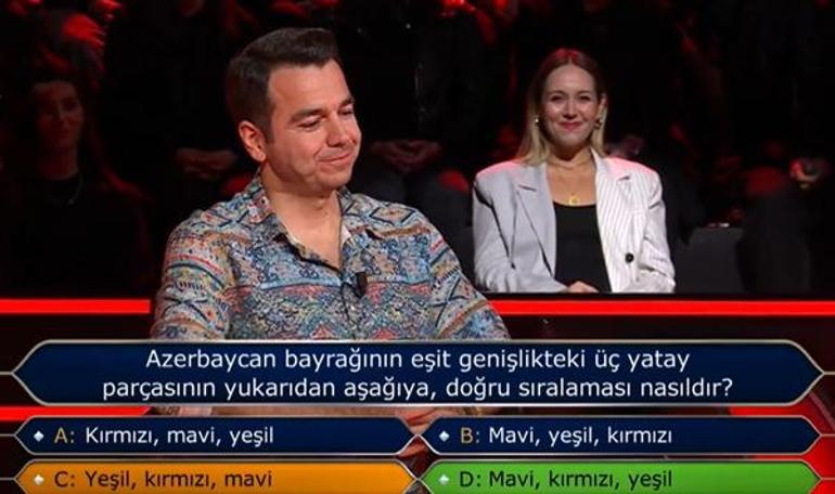 'Kim Milyoner Olmak İster'de seyirci jokeri yarışmacının sonu oldu! Azerbaycan sorusu herkesi yanılttı