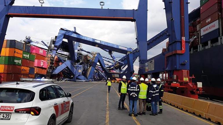 Kocaeli'nde geminin çarptığı liman işletmesinden açıklama: Operasyonlarımız kesintisiz devam etmektedir