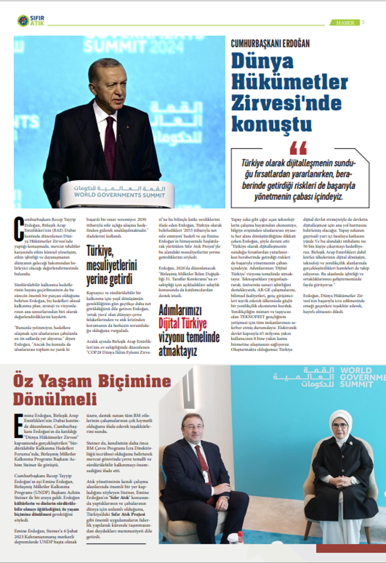 Bakan Özhaseki açıkladı: 'Sıfır Atık' gazetesi yayında!