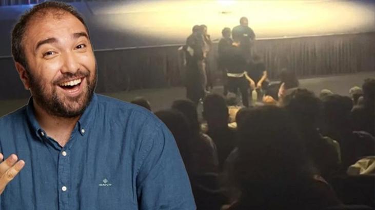 Komedyen Özgür Turhan, İzmir’deki gösterisinde sahneden düştü!