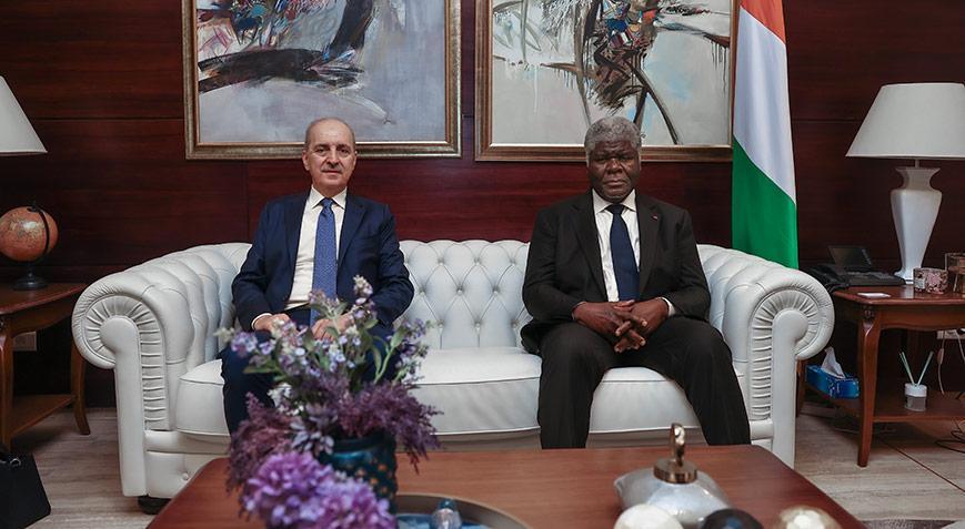 Meclis Başkanı Kurtulmuş Fildişi Sahili Başbakanı ile görüştü