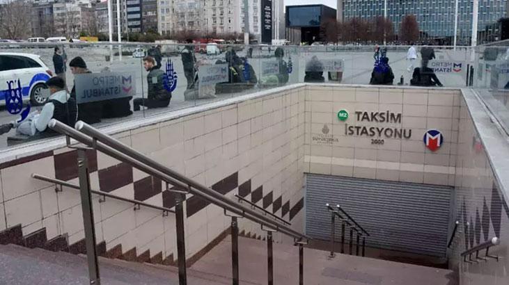 Taksim ve Şişhane metro istasyonu kapatıldı