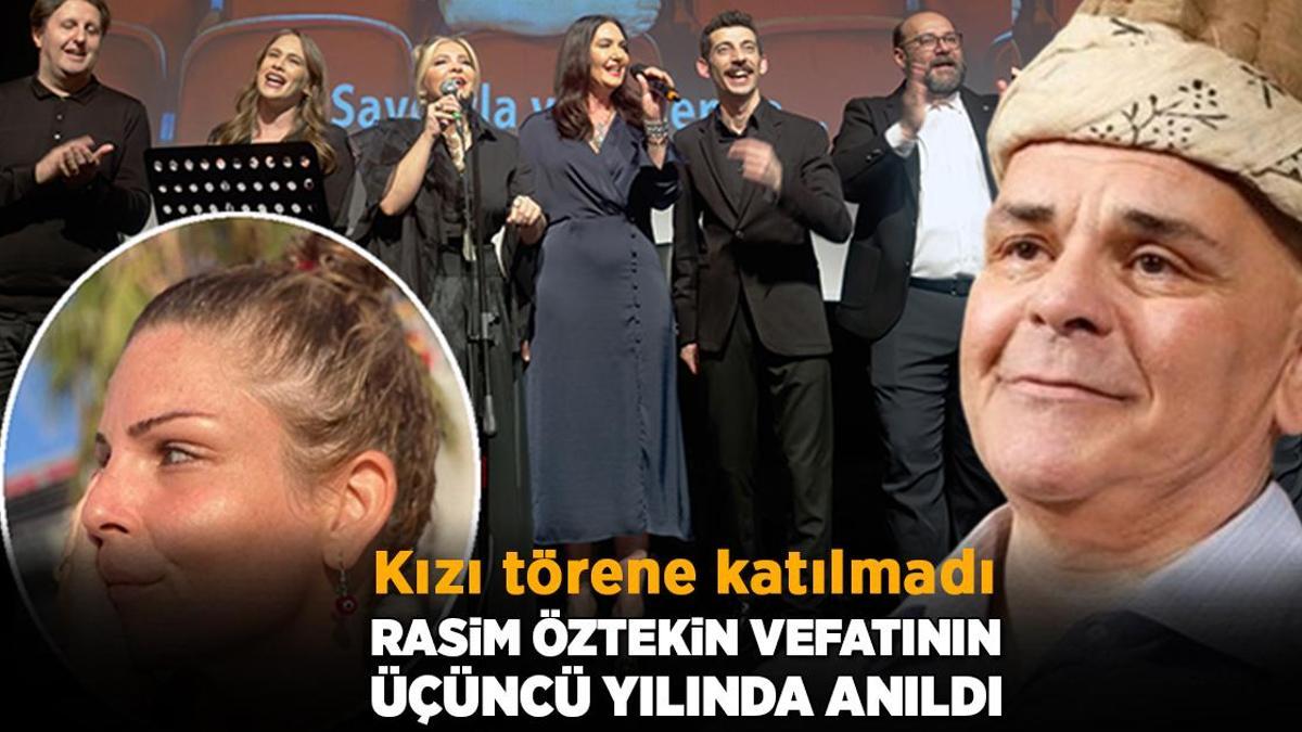 Rasim Öztekin ölümünün üçüncü yıl dönümünde anıldı! Kızı Pelin Öztekin törene katılmadı