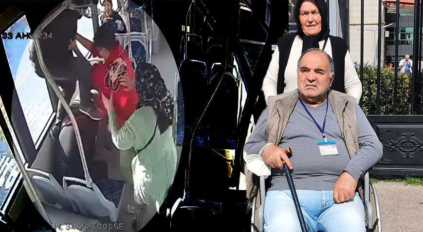 Otobüste oğluyla, yaşlı çifti darbetti! Okul müdüründen şoke eden savunma