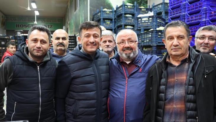 Hamza Dağ: Hal esnafımızın yanında olacağız
