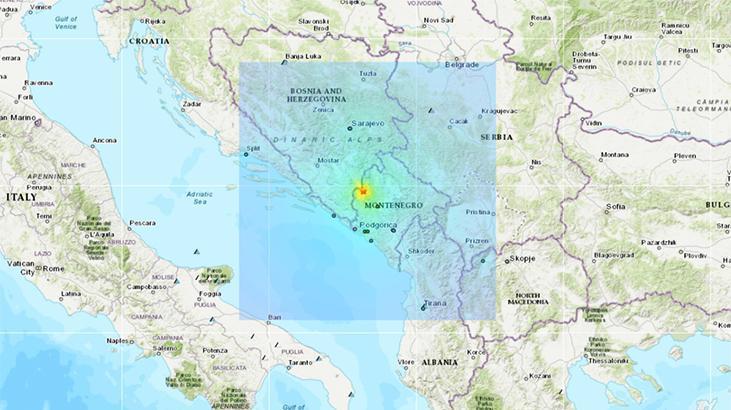 Karadağ-Bosna Hersek sınırında 5.4 büyüklüğünde deprem! Balkanlar sallandı