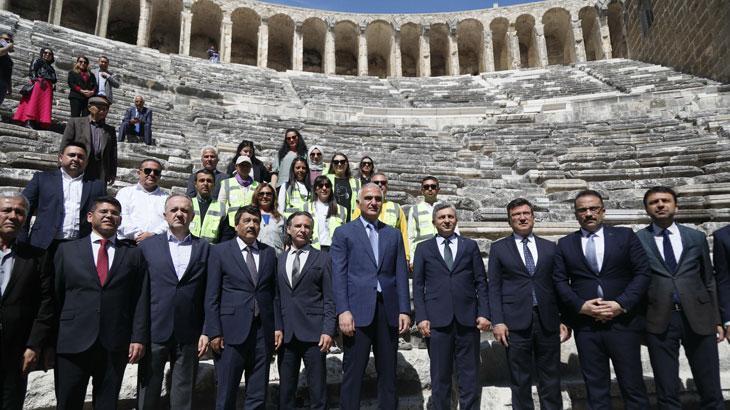 Bakan Ersoy: Aspendos’ta kazı ve restorasyon çalışmalarını tamamlamayı planlıyoruz