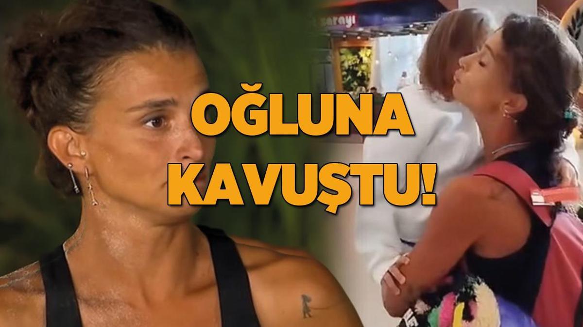 Survivor’dan elenen Pınar Saka, oğlu Kaan’a kavuştu! ‘Ve mutlu son’