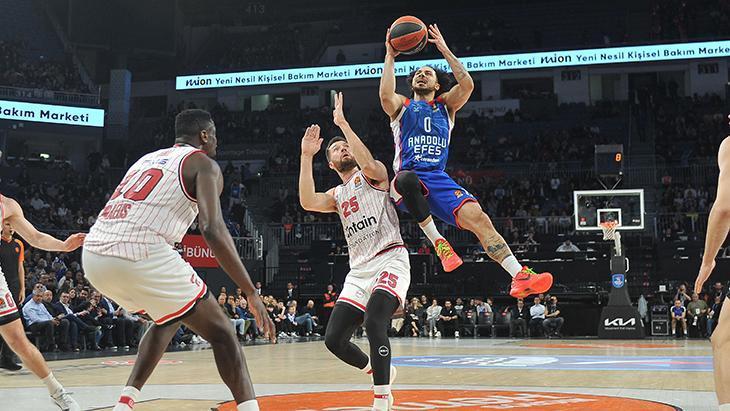 EuroLeague’de Anadolu Efes, Olympiakos’u devirdi!