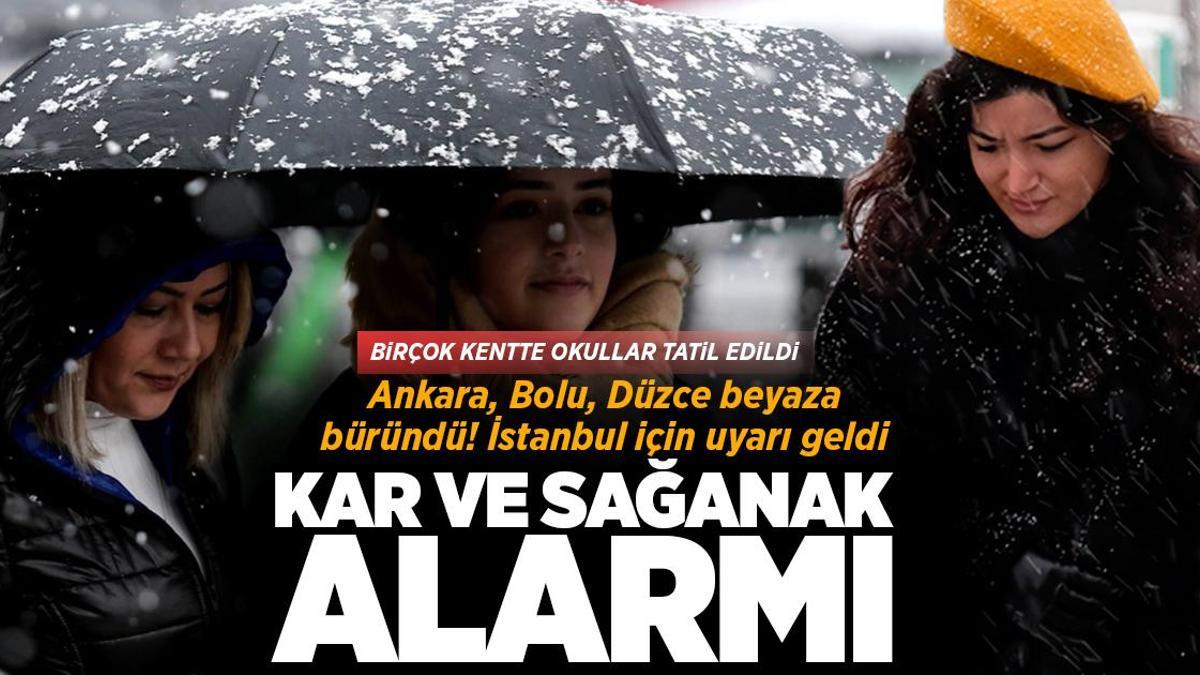 Son dakika… Meteoroloji’den yeni uyarı! Kar ve sağanak alarmı: Okullar tatil edildi