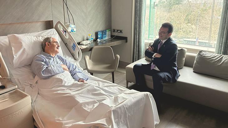 Ekrem İmamoğlu’ndan Yılmaz Büyükerşen’e geçmiş olsun ziyareti